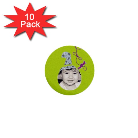 1  Mini Button 10 Pack By Deca Front