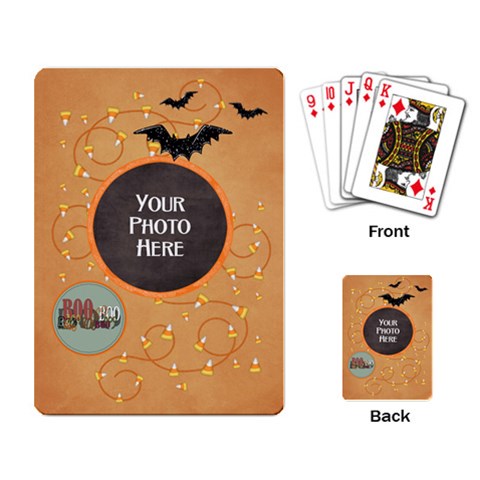 Spooky Playing Cards By Lisa Minor Back