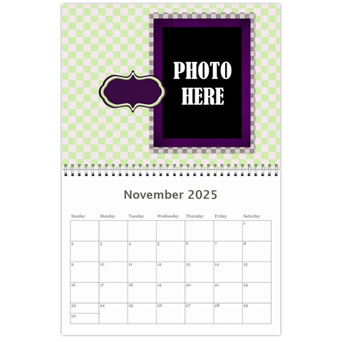 2025 Lavender Essentials Calendar By Lisa Minor Nov 2025