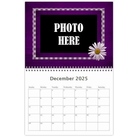 2025 Lavender Essentials Calendar By Lisa Minor Dec 2025