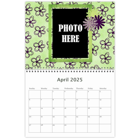 2025 Lavender Essentials Calendar By Lisa Minor Apr 2025