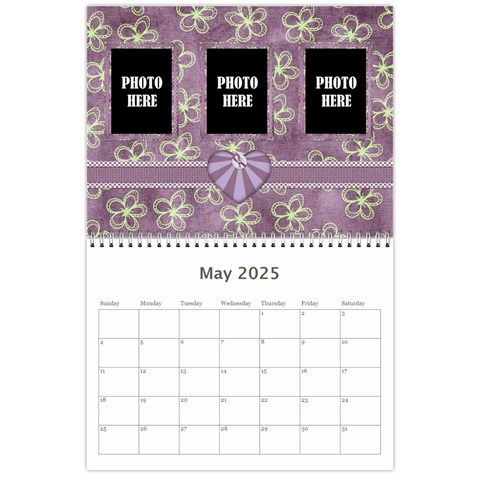 2025 Lavender Essentials Calendar By Lisa Minor May 2025