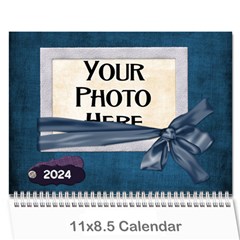 2024 Lavender Rain Calendar - Wall Calendar 11  x 8.5  (12-Months)