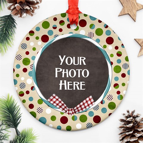 Christmas Dazzle Ornament By Lisa Minor Front