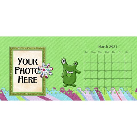 2025 Monster Party 11x5 Calendar By Lisa Minor Mar 2025