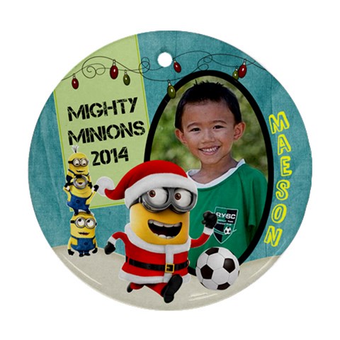 Minion Ornaments Maeson By Alyssa Front