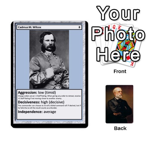 Jack Confederate Officer Cards By Craig Welter Front - SpadeJ