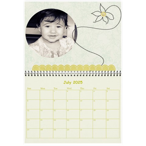 Wall Calendar 8,5 X 6 By Deca Jul 2025