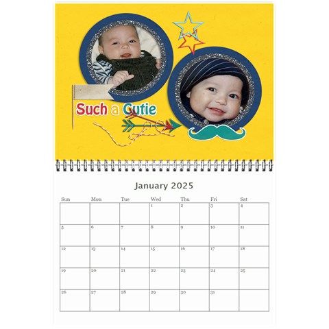 Wall Calendar 8 5 X 6: Little Man By Jennyl Jan 2025