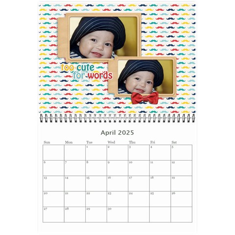 Wall Calendar 8 5 X 6: Little Man By Jennyl Apr 2025