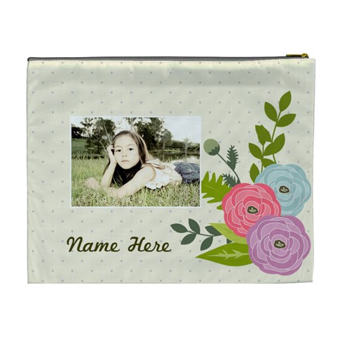 Cosmetic Bag (xl): Ranunculus Flowers By Jennyl Back