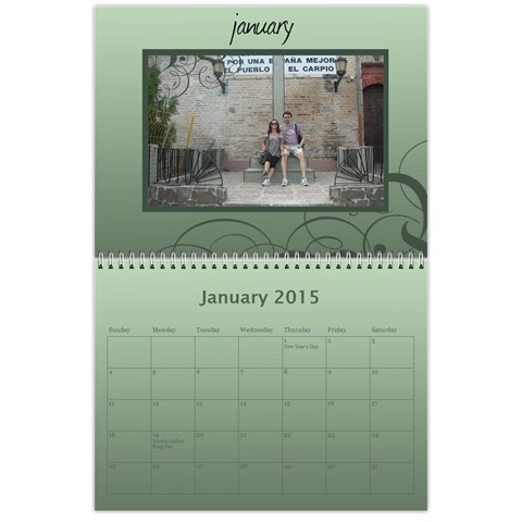 Calendar 2015 By Carmensita Jan 2015