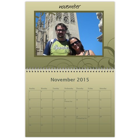 Calendar 2015 By Carmensita Nov 2015