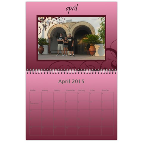 Calendar 2015 By Carmensita Apr 2015