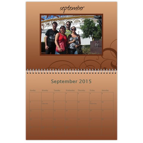 Calendar 2015 By Carmensita Sep 2015