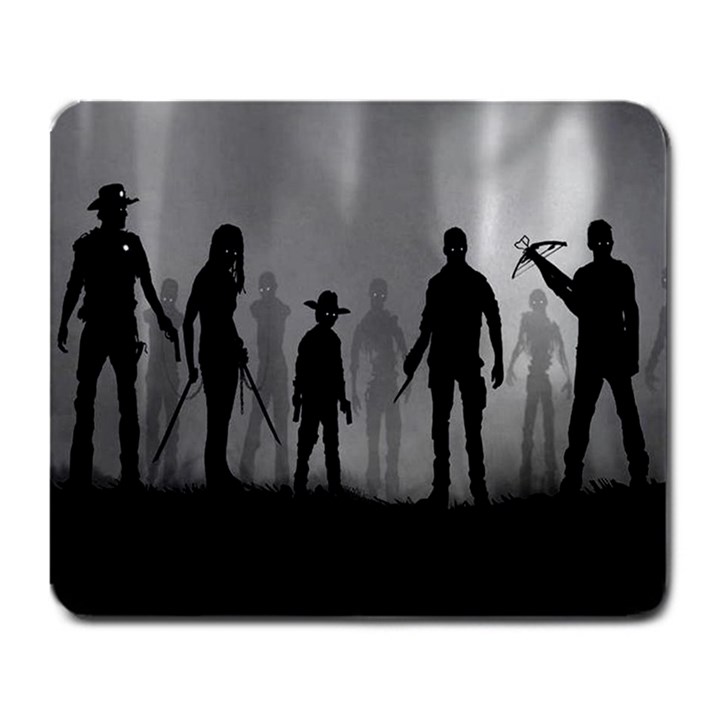 The Walking Dead Silhouette Large Mousepad