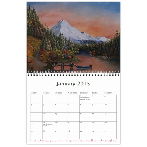 2015 Calendar By Tracy Jan 2015