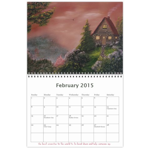 2015 Calendar By Tracy Feb 2015