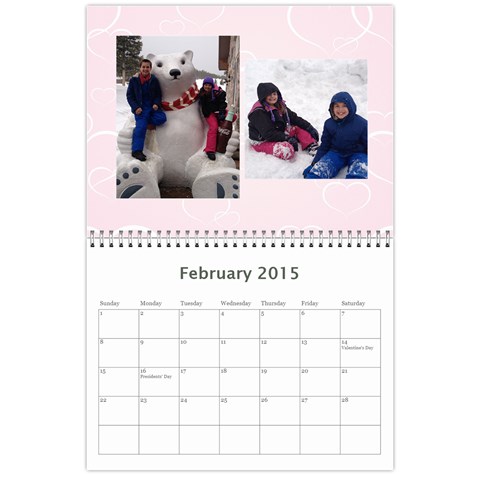 Calendar 2015 By Janet Andreasen Feb 2015