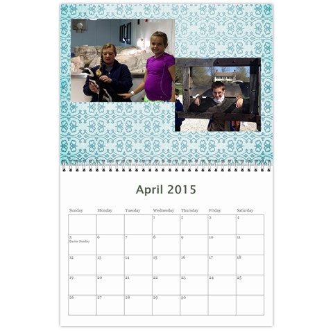 Calendar 2015 By Janet Andreasen Apr 2015