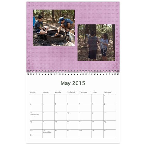 Calendar 2015 By Janet Andreasen May 2015