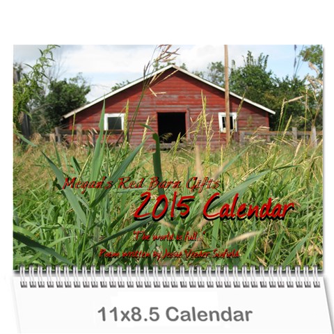 2015 Calendar By Megan Pennington Cover