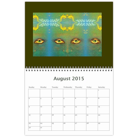 Calender By Judith Pizzamiglio Aug 2015