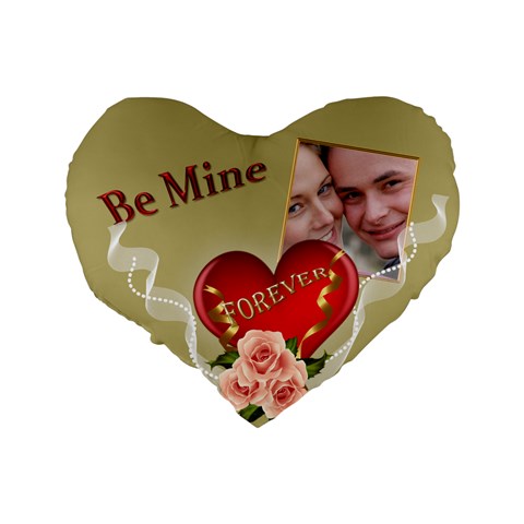 Be Mine Standard Heart Cushion By Deborah Back