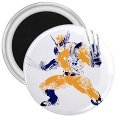 Splatter Heroes Wolverine Plain 3  Magnet by geekdom