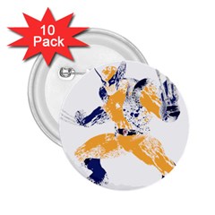 Splatter Heroes Wolverine Plain 2 25  Button (10 Pack) by geekdom