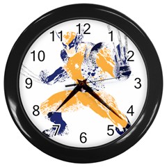 Splatter Heroes Wolverine Plain Wall Clock (black) by geekdom