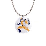 Splatter Heroes Wolverine Plain 1  Button Necklace Front