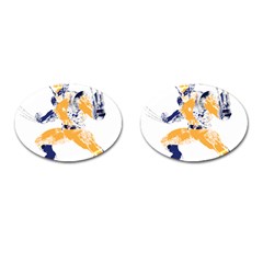 Splatter Heroes Wolverine Plain Cufflinks (oval) by geekdom