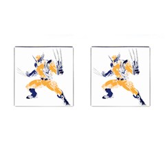 Splatter Heroes Wolverine Plain Cufflinks (square) by geekdom