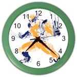 Splatter Heroes Wolverine Plain Color Wall Clock Front