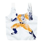 Splatter Heroes Wolverine Plain Full Print Recycle Bag (L) Back