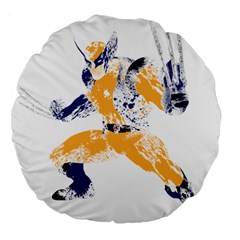 Splatter Heroes Wolverine Plain 18  Premium Flano Round Cushion  by geekdom