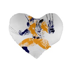 Splatter Heroes Wolverine Plain 16  Premium Flano Heart Shape Cushion  by geekdom