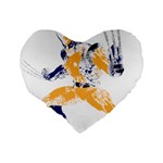 Splatter Heroes Wolverine Plain 16  Premium Flano Heart Shape Cushion  Back