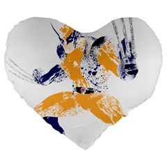 Splatter Heroes Wolverine Plain 19  Premium Flano Heart Shape Cushion by geekdom