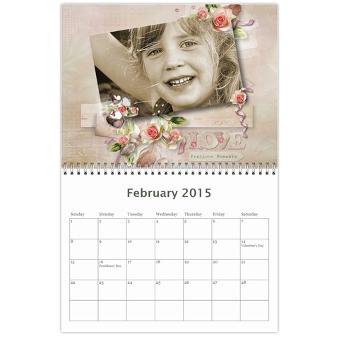 Lidas Calendar By Kaye Feb 2015
