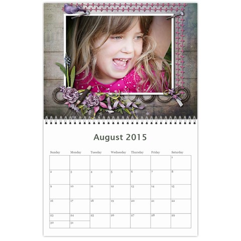 Lidas Calendar By Kaye Aug 2015