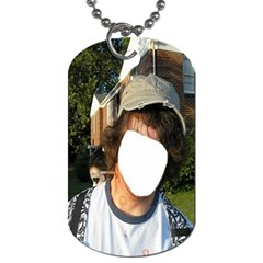 Pencil in Neck ! Zombie Series #2. - Dog Tag (Two Sides)