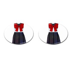 Galaxy Seifuku Print Sleeveless Dress Cufflinks (oval) by everydaykawaii