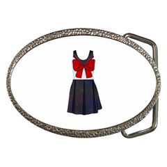 Galaxy Seifuku Print Sleeveless Dress Belt Buckle by everydaykawaii