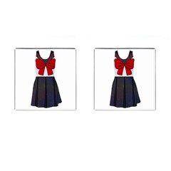 Galaxy Seifuku Print Sleeveless Dress Cufflinks (square) by everydaykawaii