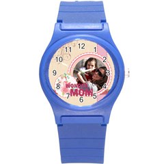 mothers day - Round Plastic Sport Watch (S)