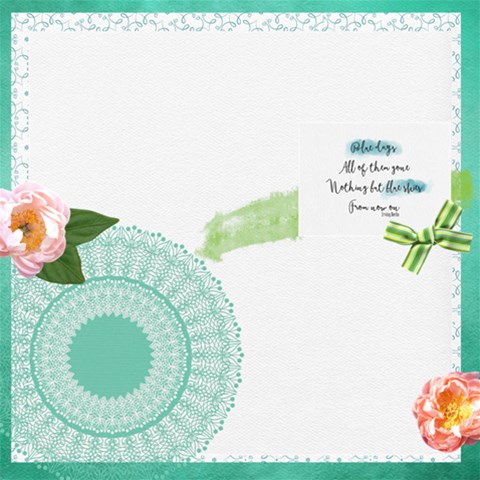 Blues Skies By Lisa Hanks 12 x12  Scrapbook Page - 1