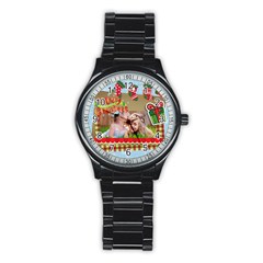 xmas - Stainless Steel Round Watch