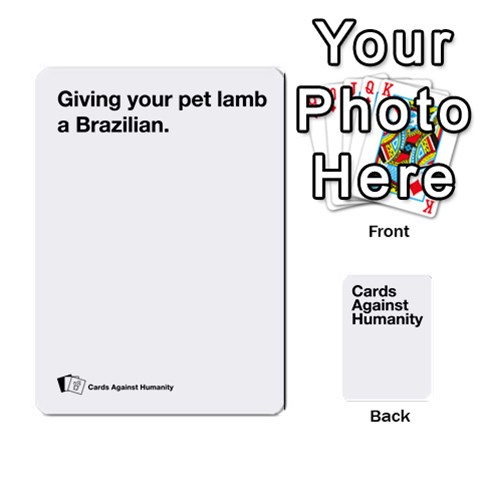 King Spasmicpuppy White Cards Against Humanity Deck 1 By Spasmicpuppy Front - SpadeK